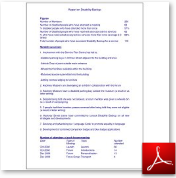 Disability BackUp Report for 2010